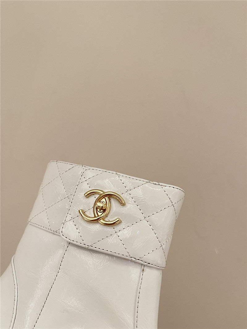 High Quality Luxury Chanel New Round Toe Flat Ankle Boots product detail