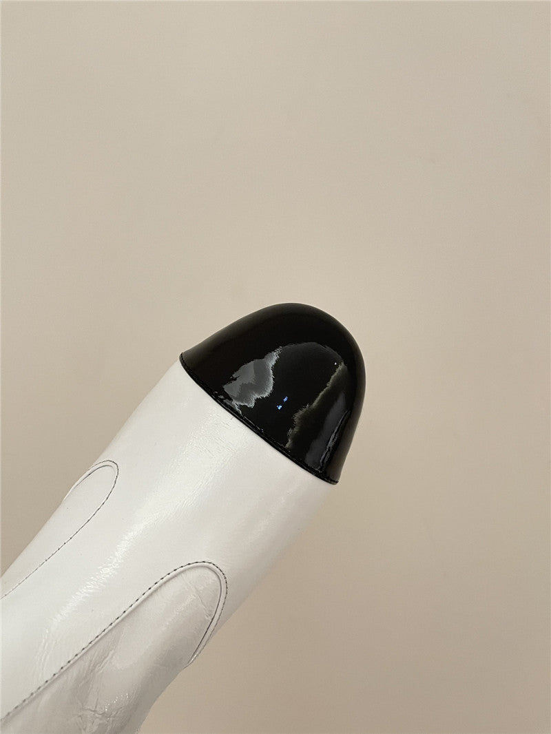 High Quality Luxury Chanel New Round Toe Flat Ankle Boots product detail