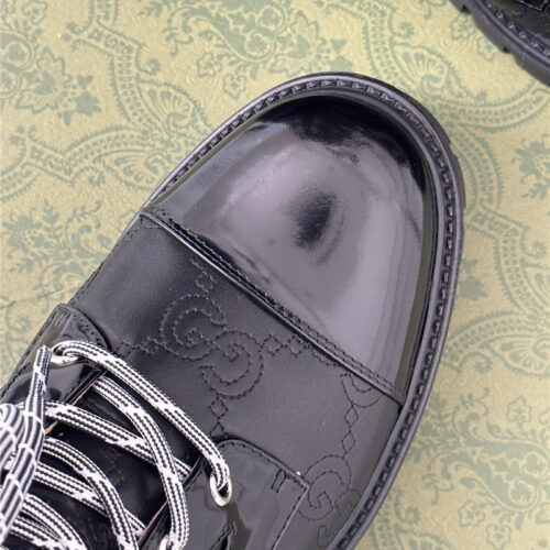 High Quality Luxury Gucci Classic Hot Style Cowhide Embossed Ankle Boots product detail