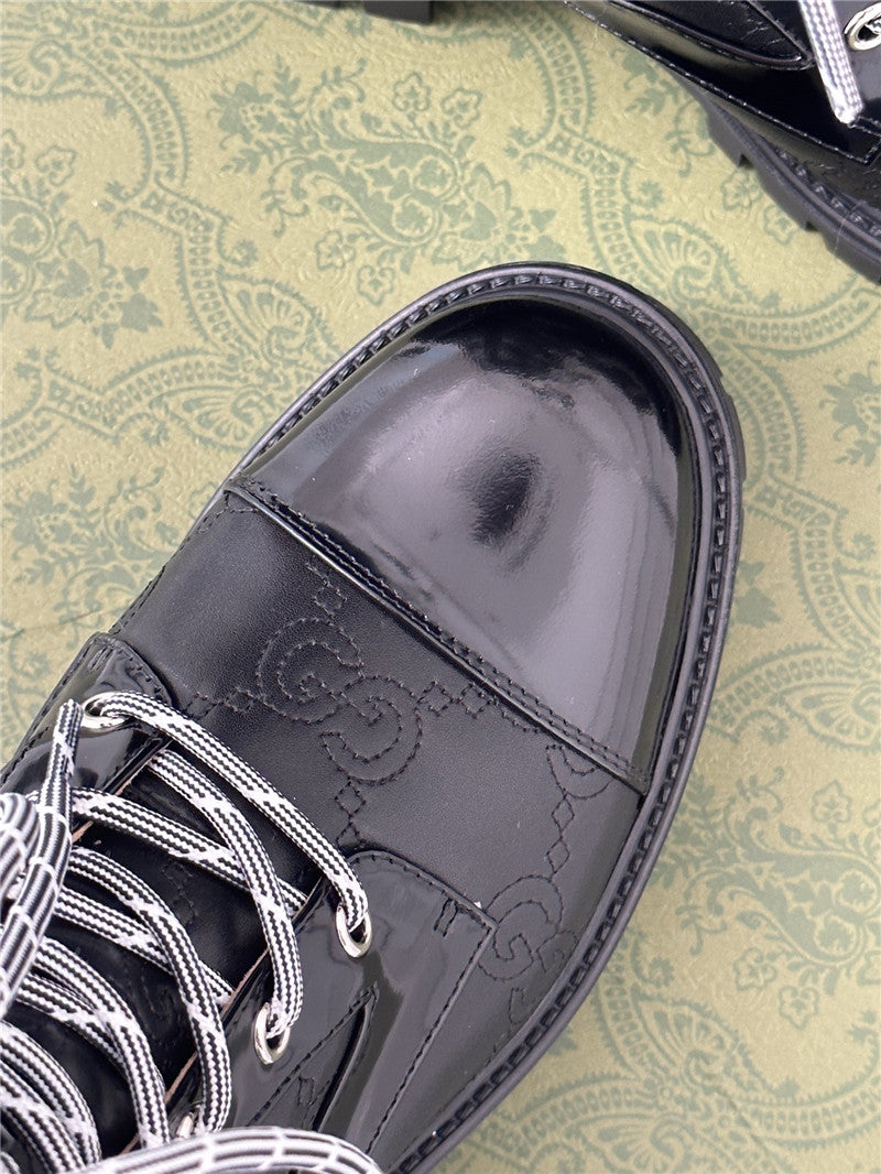 High Quality Luxury Gucci Classic Hot Style Cowhide Embossed Ankle Boots product detail