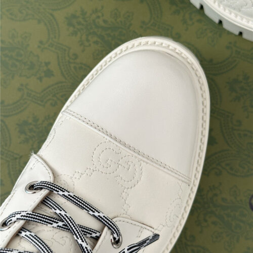 High Quality Luxury Gucci Classic Hot Style Cowhide Embossed Ankle Boots – Style 49875 product detail