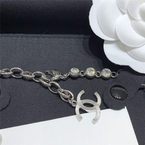 High Quality Luxury Chanel Full Diamond Pearl Choker Necklace product detail