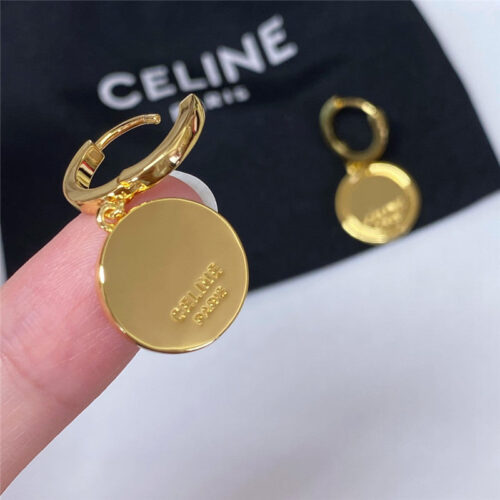 High Quality Luxury Celine Gold Coin Earrings product detail