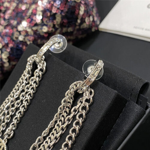 High Quality Luxury Chanel Hook Tassel Earrings product detail