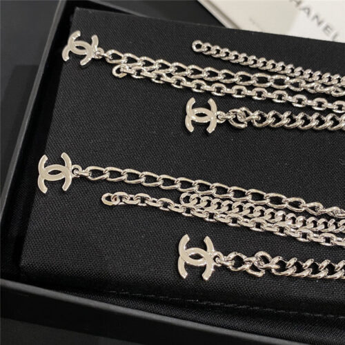 High Quality Luxury Chanel Hook Tassel Earrings product detail