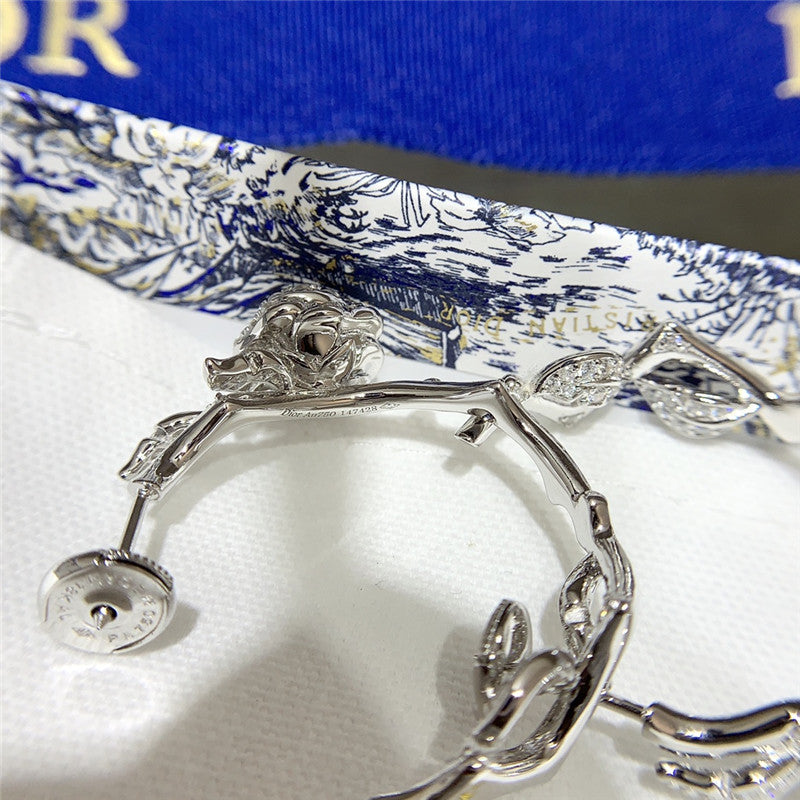 High Quality Luxury Dior Rose Earrings – Style 50873 product detail