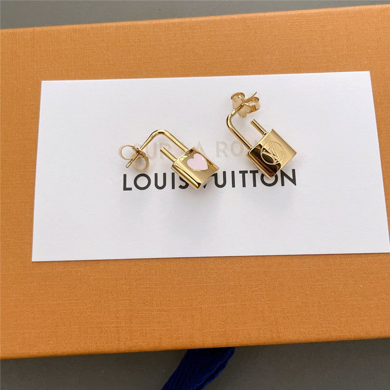 High Quality Luxury Louis Vuitton Qixi Limited Love Lock Earrings product detail