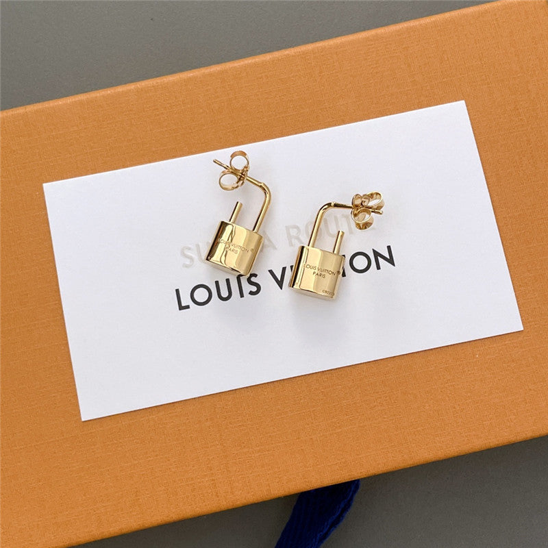 High Quality Luxury Louis Vuitton Qixi Limited Love Lock Earrings product detail