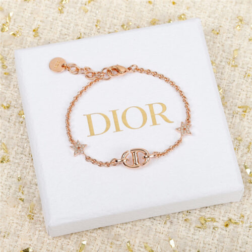 High Quality Luxury Dior Single Layer Cd Star Bracelet