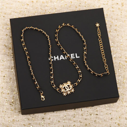 High Quality Luxury Chanel Handmade Small Flower Double C Long Chain – Style 50076