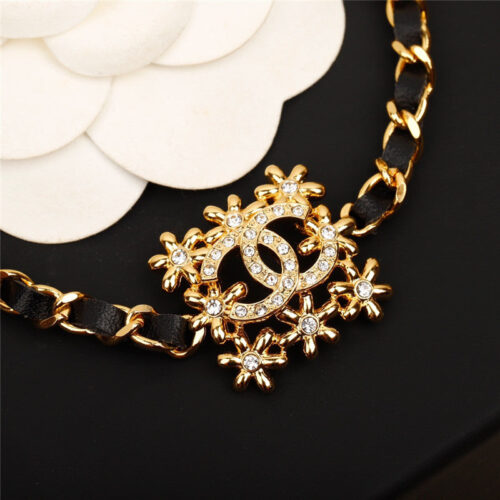 High Quality Luxury Chanel Handmade Small Flower Double C Long Chain – Style 50076 alternate view