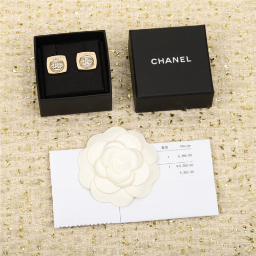 High Quality Luxury Chanel Double C Earrings – Style 49844