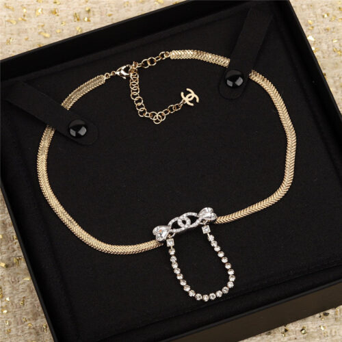 High Quality Luxury Chanel Classic Double C Necklace alternate view