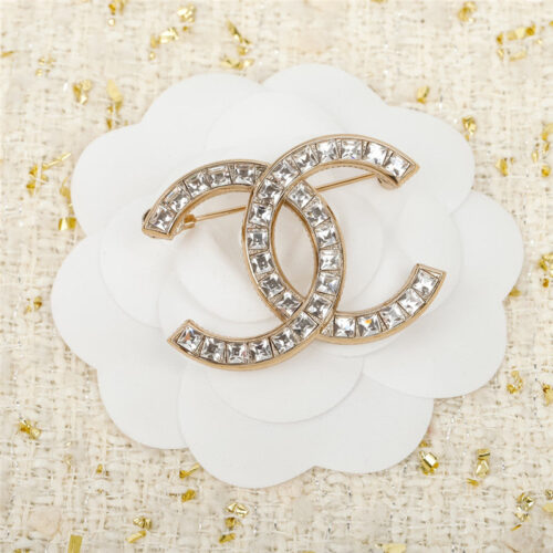 High Quality Luxury Chanel Double C Diamond Brooch product detail