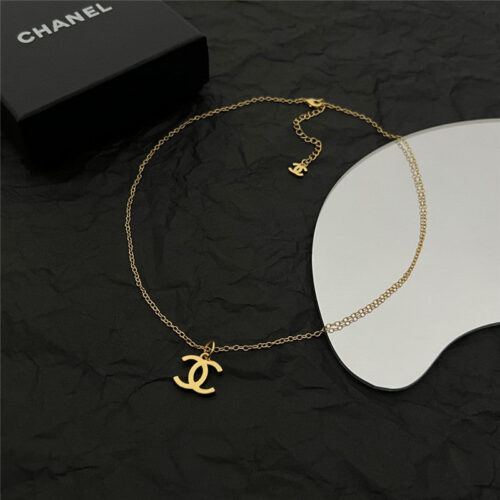 High Quality Luxury Chanel Middle-Aged Double C Necklace – Style 50189