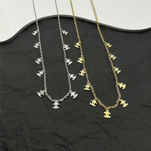 High Quality Luxury Chanel Middle-Aged Double C Necklace product detail