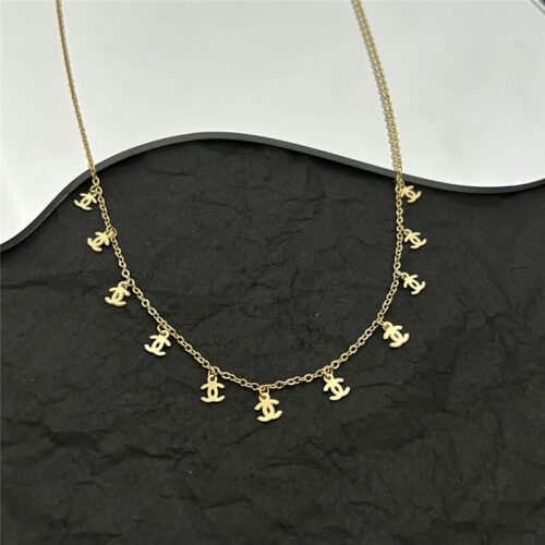 High Quality Luxury Chanel Middle-Aged Double C Necklace product detail