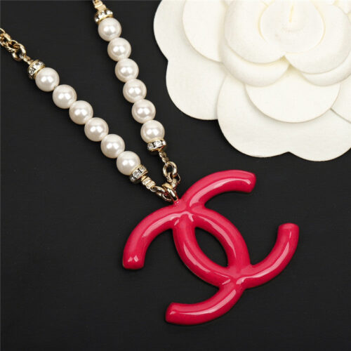 High Quality Luxury Chanel Full Diamond Double C Necklace product detail