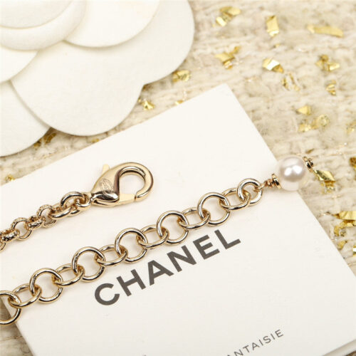 High Quality Luxury Chanel Full Diamond Double C Necklace product detail