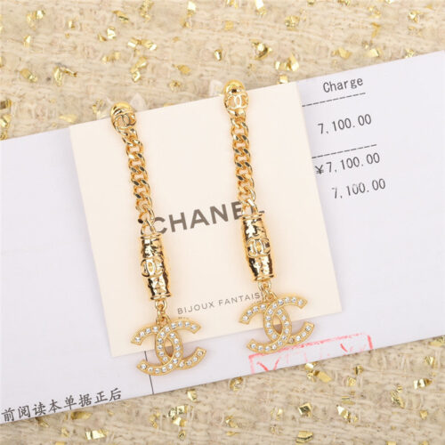 High Quality Luxury Chanel Handmade Double C Earrings product detail