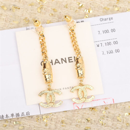 High Quality Luxury Chanel Handmade Double C Earrings product detail
