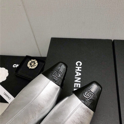 High Quality Luxury Chanel Classic Color Block Ankle Boots – Style 36454 product detail