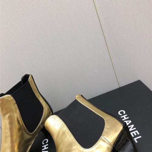 High Quality Luxury Chanel Classic Color Block Ankle Boots product detail