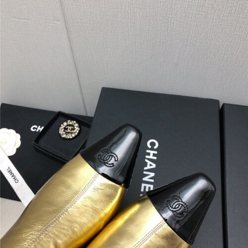 High Quality Luxury Chanel Classic Color Block Ankle Boots product detail