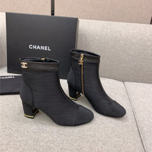 High Quality Luxury Chanel New High Heel Ankle Boots