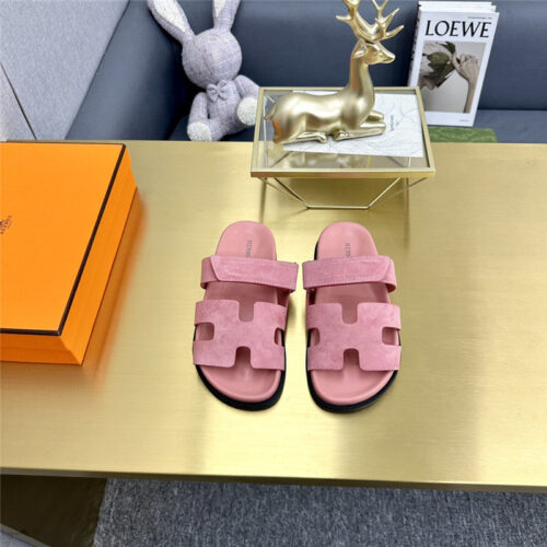 High Quality Luxury Hermes Roll Cake Hair Uncle Slippers – Style 88899 product detail