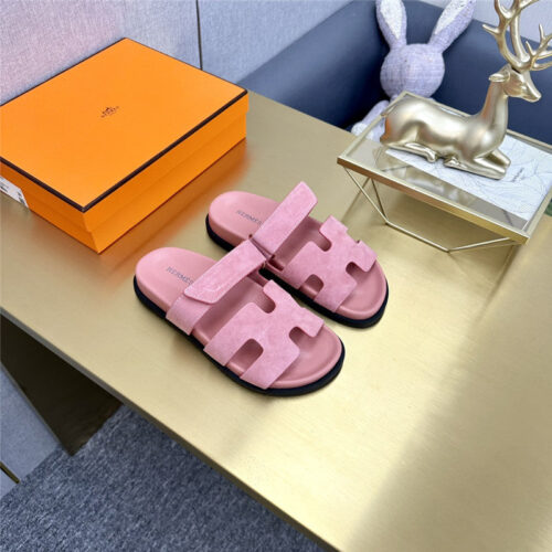 High Quality Luxury Hermes Roll Cake Hair Uncle Slippers – Style 88899 alternate view
