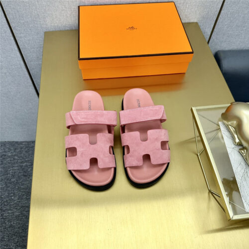 High Quality Luxury Hermes Roll Cake Hair Uncle Slippers – Style 88899 product detail