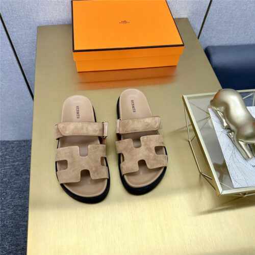 High Quality Luxury Hermes Roll Cake Hair Uncle Slippers – Style 19971 product detail