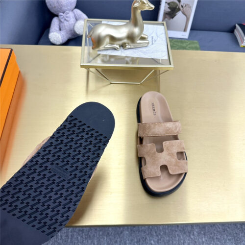 High Quality Luxury Hermes Roll Cake Hair Uncle Slippers – Style 19971 product detail