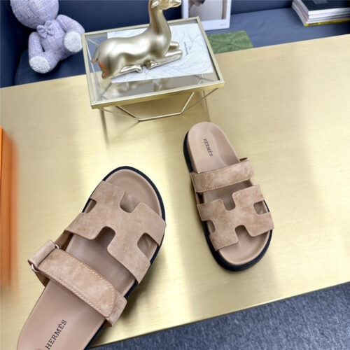 High Quality Luxury Hermes Roll Cake Hair Uncle Slippers – Style 19971 product detail