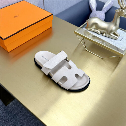 High Quality Luxury Hermes Roll Cake Hair Uncle Slippers – Style 18275 product detail