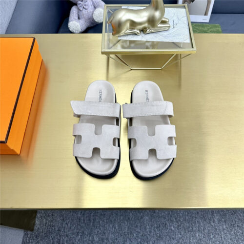 High Quality Luxury Hermes Roll Cake Hair Uncle Slippers – Style 18275 product detail
