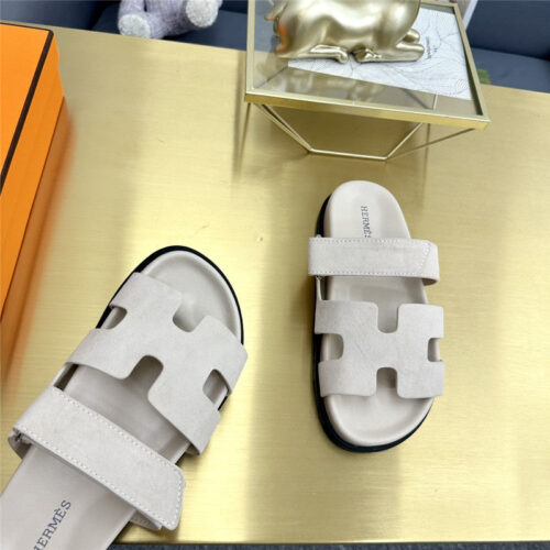 High Quality Luxury Hermes Roll Cake Hair Uncle Slippers – Style 18275 product detail