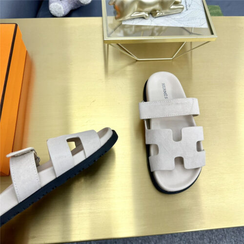 High Quality Luxury Hermes Roll Cake Hair Uncle Slippers – Style 18275 product detail
