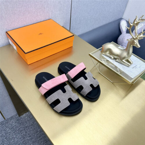 High Quality Luxury Hermes Roll Cake Hair Uncle Slippers – Style 16579 product detail