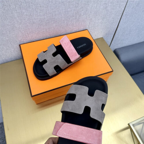 High Quality Luxury Hermes Roll Cake Hair Uncle Slippers – Style 16579 product detail