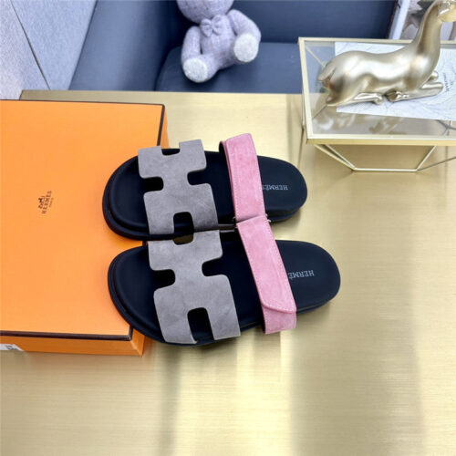 High Quality Luxury Hermes Roll Cake Hair Uncle Slippers – Style 16579 product detail