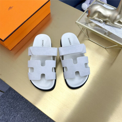 High Quality Luxury Hermes Roll Cake Hair Uncle Slippers – Style 78723 alternate view