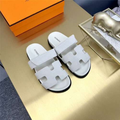 High Quality Luxury Hermes Roll Cake Hair Uncle Slippers – Style 78723 product detail