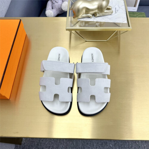High Quality Luxury Hermes Roll Cake Hair Uncle Slippers – Style 78723 product detail
