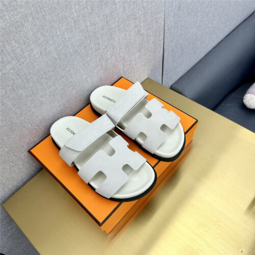 High Quality Luxury Hermes Roll Cake Hair Uncle Slippers – Style 78723 product detail