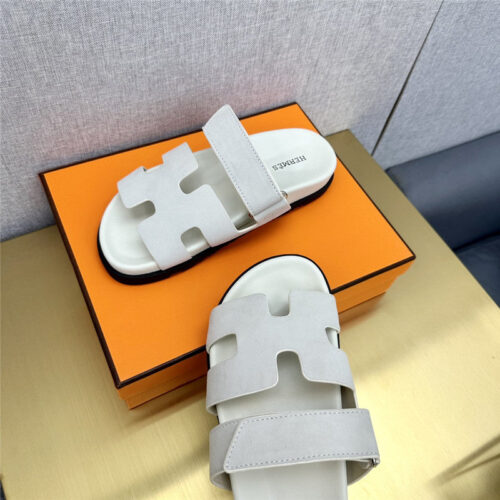 High Quality Luxury Hermes Roll Cake Hair Uncle Slippers – Style 78723 product detail
