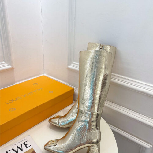 High Quality Luxury Louis Vuitton New V-Shaped Chunky Heel Boots product detail