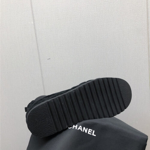 High Quality Luxury Chanel New Rhombus Thick-Soled Elastic Ankle Boots – Style 65894 product detail