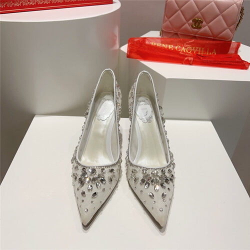 High Quality Luxury Rene Caovilla Crystal Gem Pumps product detail